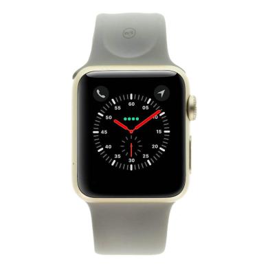 Apple Watch Series 1 Aluminiumgehäuse gold 38mm mit Sportarmband betongrau aluminium gold