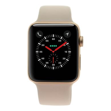 Apple Watch Series 3 GPS + Cellular 42mm aluminium or/rose bracelet sport rose - bon état