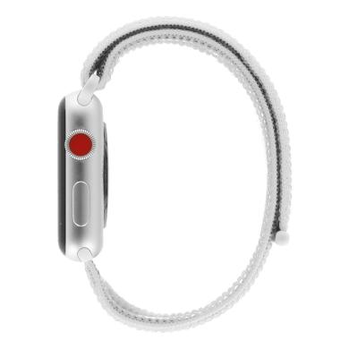 Apple Watch Series 3 Aluminiumgehäuse silber 42mm mit Sport Loop muschelweiss (GPS + Cellular) aluminium silber