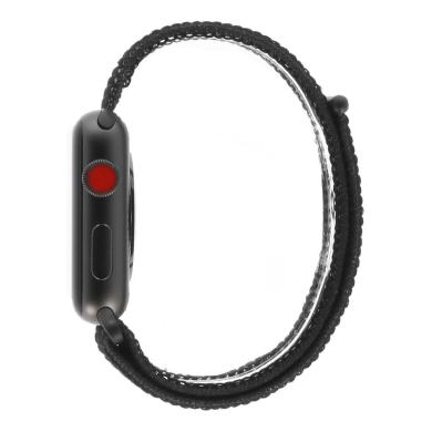 Apple Watch Series 3 GPS + Cellular 42mm aluminium gris boucle sport noir