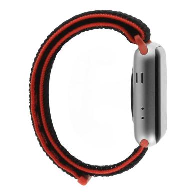 Apple Watch Series 3 Nike+ GPS + Cellular 42mm aluminio plateado correa Loop deportiva negro/rojo