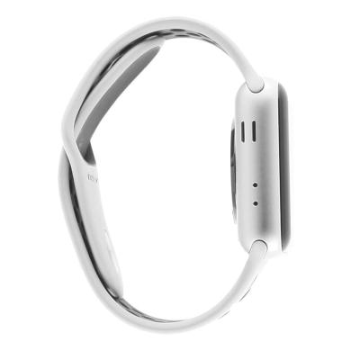 Apple Watch Series 3 Aluminiumgehäuse silber 38mm mit Nike+ Sportarmband pure platinum/schwarz (GPS + Cellular) aluminium silber