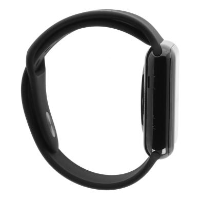 Apple Watch Series 3 GPS + Cellular 42mm acier inoxydable noir bracelet sport noir