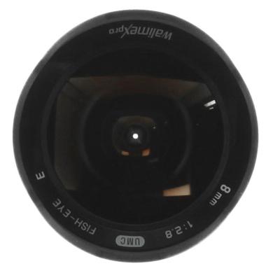 Walimex Pro 8mm 1:2.8 Fisheye para Sony E plateado