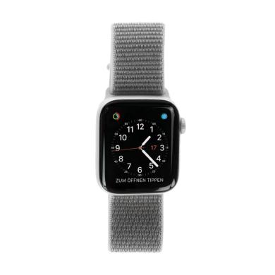 Apple Watch Series 4 Aluminiumgehäuse silber 44mm mit Sport Loop muschelgrau (GPS) aluminium silber