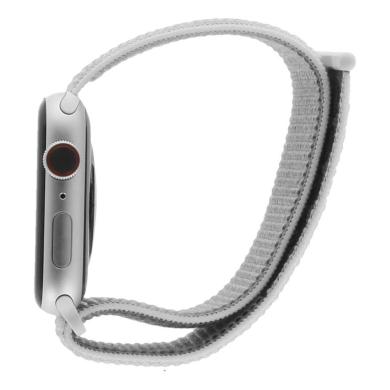 Apple Watch Series 4 Nike+ GPS + Cellular 44mm alluminio argento cinturino Loop Sport bianco