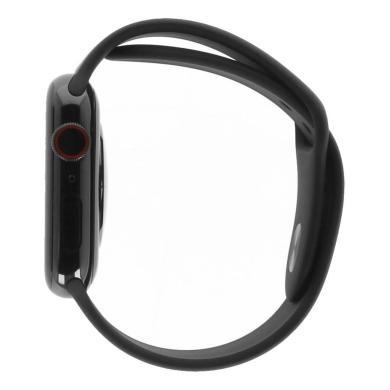 Apple Watch Series 4 GPS + Cellular 44mm acciaio inossidable nero cinturino Sport nero
