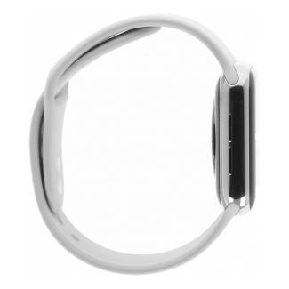 Apple Watch Series 4 GPS + Cellular 44mm acier inoxydable bracelet sport blanc