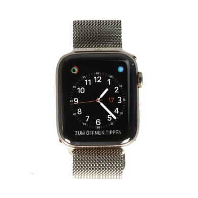Apple Watch Series 4 GPS + Cellular 44mm acciaio inossidable oro milanese oro - Ricondizionato - buono - Grade B