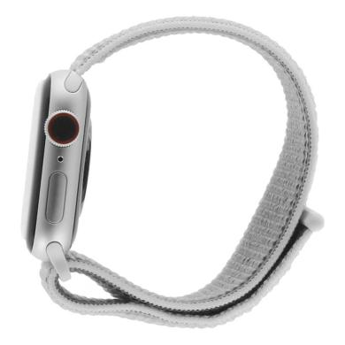 Apple Watch Series 4 GPS + Cellular 40mm aluminium gris boucle sport coquillage