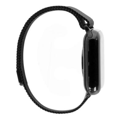 Apple Watch Series 4 GPS + Cellular 40mm acier inoxydable noir bracelet milanais noir