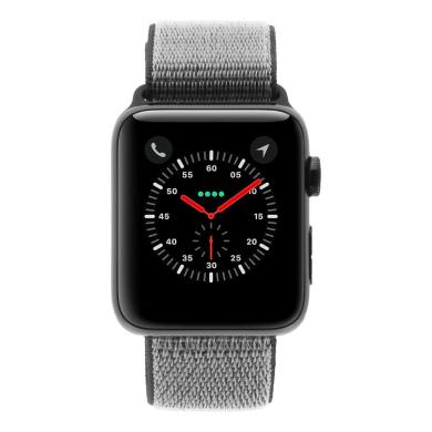 Apple Watch Series 2 42mm acier inoxydable noir boucle sport vert