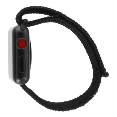 Apple Watch Series 3 Aluminiumgehäuse grau 38mm mit Nike+ Sport Loop schwarz/platinum-grau (GPS + Cellular) aluminium grau