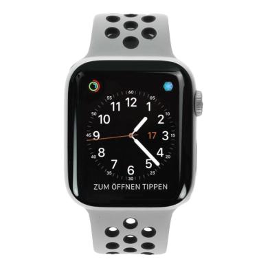 Apple Watch Series 4 Nike+ GPS 44mm aluminio plateado correa deportiva negro