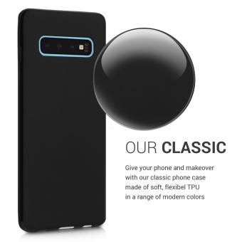 kwmobile Soft Case für Samsung Galaxy S10 (47447.47) schwarz matt
