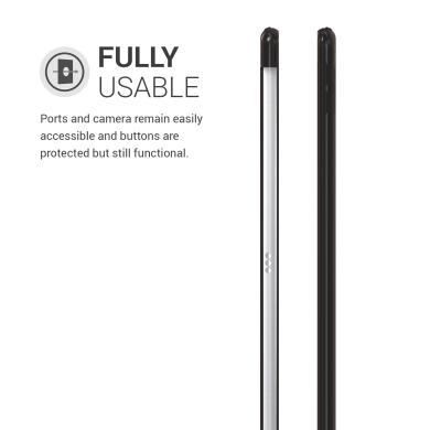 kwmobile Soft Case pour Apple iPad Pro 2017 10,5" / iPad Air 3 2019 10,5" (48337.01) noir/transparent