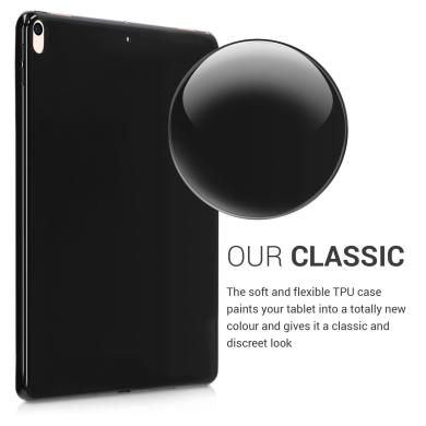 kwmobile Soft Case pour Apple iPad Pro 2017 10,5" / iPad Air 3 2019 10,5" (48338.47) noir 
