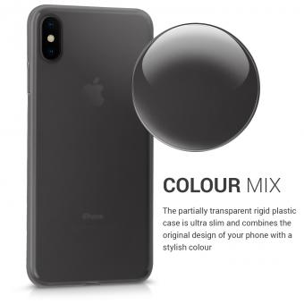 kwmobile Soft Case per Apple iPhone XS Max (45951.01) nero/trasparente