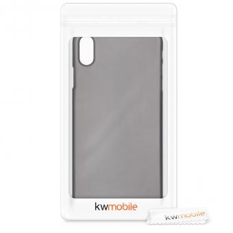 kwmobile Soft Case pour Apple iPhone XS Max (45951.01) noir/transparent