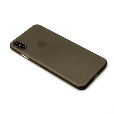 Hard Case für Apple iPhone XS *ID17007 schwarz/durchsichtig