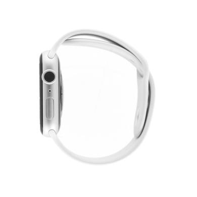 Apple Watch Series 5 Aluminiumgehäuse silber 44mm mit Sportarmband weiß (GPS) silber