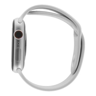 Apple Watch Series 5 Aluminiumgehäuse silber 40mm mit Sportarmband weiß (GPS+Cellular)