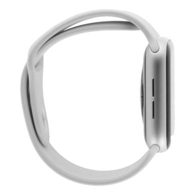 Apple Watch Series 5 GPS + Cellular 40mm aluminium argent bracelet sport blanc