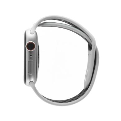 Apple Watch Series 5 Nike+ Aluminiumgehäuse silber 44mm mit Sportarmband platinum/schwarz (GPS) silber