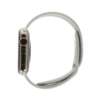 Apple Watch Series 5 GPS + Cellular 44mm acero inox dorado correa deportiva gris