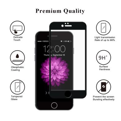 Protection d'écran pour Apple iPhone 6 Plus / 6S Plus -ID17106 bord noir
