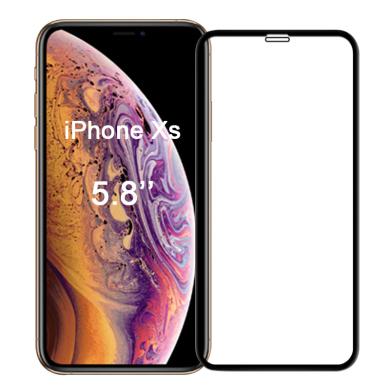 asgoodasnew Glas Folie 2,5D für Apple iPhone X / XS *ID17111 schwarz