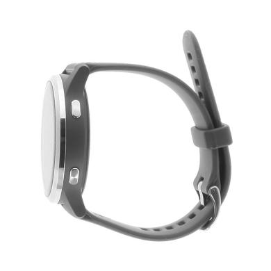 Garmin Vivoactive 4 44mm acier inoxydable gris bracelet silicone gris