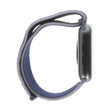 Apple Watch Series 5 Aluminiumgehäuse grau 44mm mit Sport Loop mitternachtsblau (GPS) grau