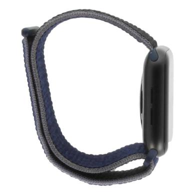 Apple Watch Series 5 Aluminiumgehäuse grau 44mm mit Sport Loop mitternachtsblau (GPS) blau