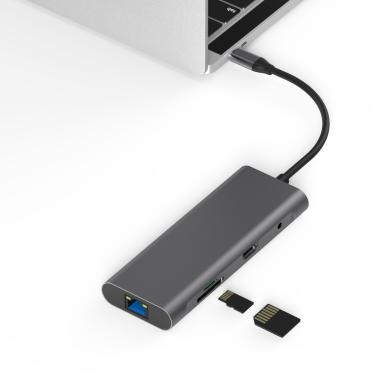 USB-C Hub 9 en 1 -ID17272 gris