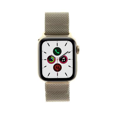Apple Watch Series 5 GPS + Cellular 40mm acero inox dorado milanesa doreado