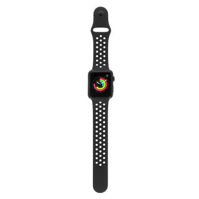 Apple Watch Series 3 Nike GPS + Cellular 42mm aluminium gris bracelet sport noir