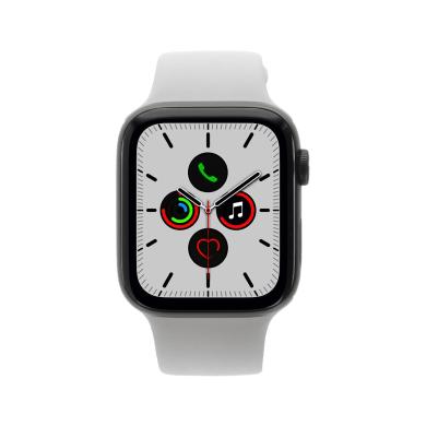 Apple Watch Series 5 - boîtier en aluminium gris 44mm - boucle sport gris d'ancre (GPS+Cellular)