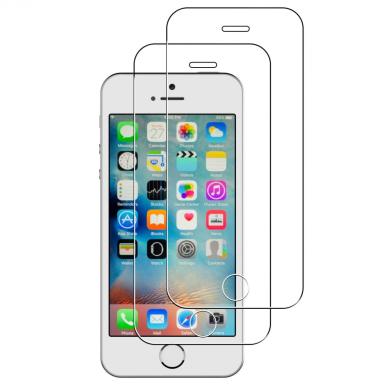 [2 Stück] Schutzglas für Apple iPhone SE / 5 / 5S / 5C -ID17597 kristallklar
