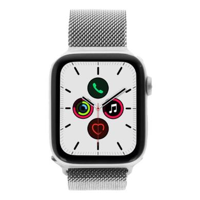 Apple Watch Series 5 GPS + Cellular 44mm aluminium gris bracelet milanais argent - comme neuf
