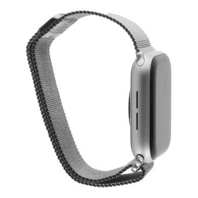 Apple Watch Series 5 Aluminiumgehäuse silber 44mm Milanaise-Armband silber (GPS + Cellular)