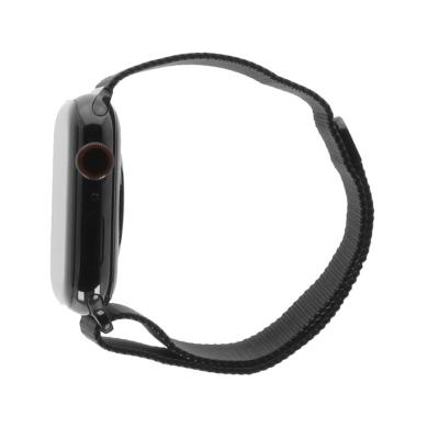 Apple Watch Series 5 GPS + Cellular 44mm acero inox negro milanesa plateado