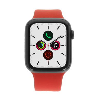 Apple Watch Series 5 cassa in alluminio grigio 44mm cinturino Sport rosso (GPS + Cellular) grigio - Ricondizionato - Come nuovo - Grade A+