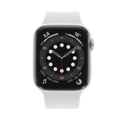 Apple Watch Series 6 GPS 44mm alluminio argento cinturino Sport bianco - Ricondizionato - buono - Grade B
