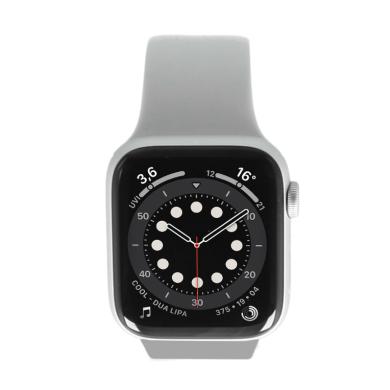 Apple Watch Series 6 GPS + Cellular 44mm alluminio argento cinturino Sport bianco