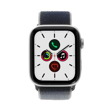 Apple Watch Series 5 Aluminiumgehäuse grau 44mm mit Sportarmband alaska blau (GPS) grau