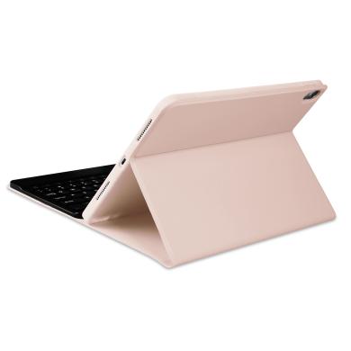 Housse avec Keyboard Bluetooth QWERTY et support pour pencil pour Apple iPad Air 2020 10,9" -ID18187 rose fuchsia