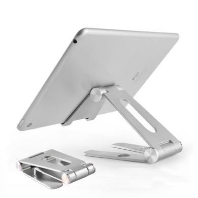 Support réglable en aluminium pliable Télephone mobile / tablette - ID18204 argenté