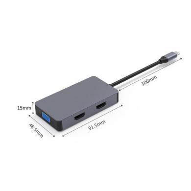 USB-C Hub 5 in 1 -ID18248 grau