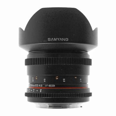 Samyang 14mm T3.1 AS IF UMC II VDSLR per Canon EF nera - Ricondizionato - Come nuovo - Grade A+